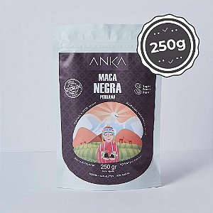 Maca Negra Peruana em pó – 250g | Gelatinizada