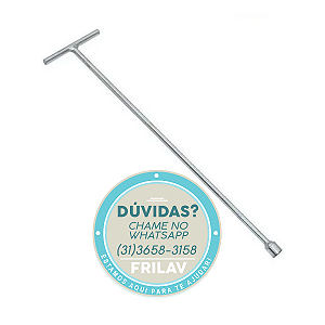 Chave T Longa 10mm para Parafuso do Agitador - BRASTEMP, CONSUL E ELECTROLUX