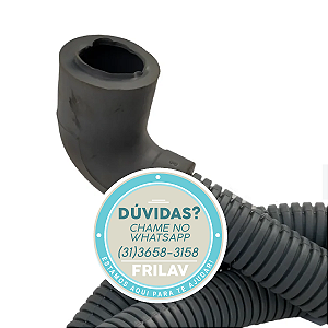 Mangueira de Saída de Água de 1,80m com Bocal Curvo (28mm Grosso)
