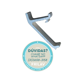 SUPORTE PRATELEIRA METALFRIO ALUMINIO (BRANCO) GALVANIZADO