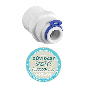 Conexão Redução Engate Rápido 1/2" x 1/4" - Adaptador Hidráulico para Filtros e Purificadores