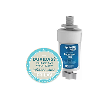 Refil Filtro BAG Universal 40 L/H Planeta Água - Compatível IBBL - Mangueira 1/4" - 1/2