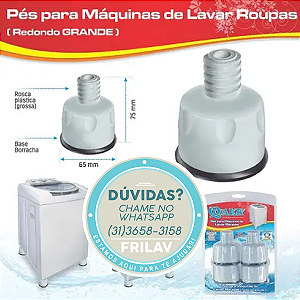 PÉS PARA BRASTEMP CONSUL ELECTROLUX - QUALITY (GRANDE)