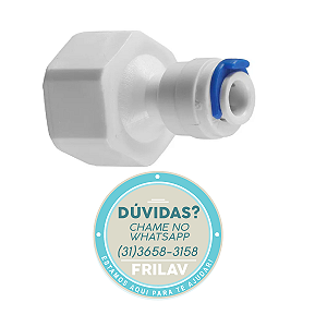 Conexão Fêmea de Redução 3/4" BSP x 1/4" Engate Rápido - Original Planeta Água CN238 - Adaptador Hidráulico
