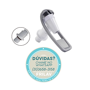 Torneira Prata para Bebedouro Latina - Vedação com O'Ring - Modelo Compatível Zufer ZF24111