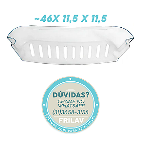Prateleira de Porta Inferior Original Consul W10212396 / 326046833 - Modelos CRA28, CRA30, CRC28, CRC30