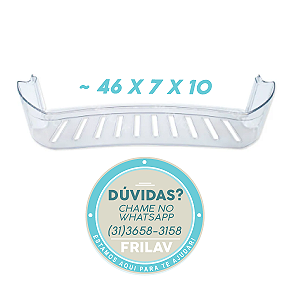 Prateleira de Porta Original Brastemp Consul - Código W10212401 - Modelos CRA28, CRA30, CRC28, CRC30