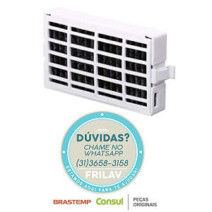 Filtro de Ar Anti-Odor Original Brastemp Consul W10349302 - Para Geladeiras BRS62, CRM56F e Frost Free
