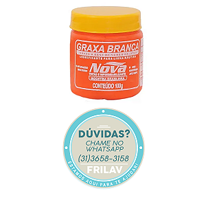 Graxa Branca Lubrificante de Silicone Pote 100g - Nova Tintas - Vedação e Proteção Contra Umidade