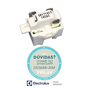 Relé PTC de Partida 3 Terminais 127V Original Electrolux - Código 64189918 / 41003912 - Refrigeradores Diversos