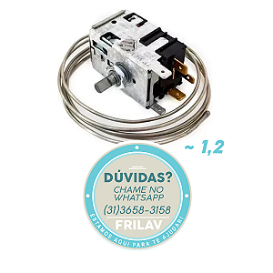 Termostato para Geladeira Continental (AGT-TCB6662) - Modelos R35, R41, R46D/C - Reposição de Qualidade
