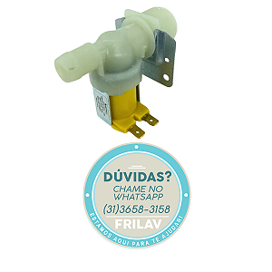 Válvula de Entrada de Água Simples 127V - Código AGT-V1801-1 - Para Lavadoras BLL22, BWQ22 e Brastemp Mondial