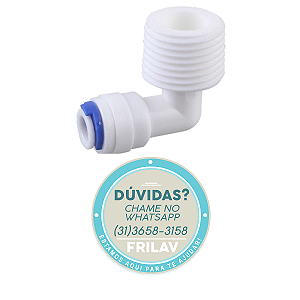 Conexão em L (Cotovelo) Rosca 1/2" x 1/4" - Original Planeta Água CN258 - Adaptador Hidráulico