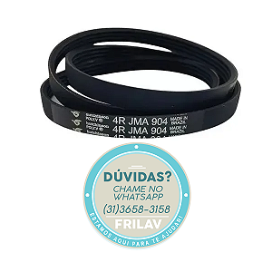 Correia Poly V 4JMA904 Multi V - Compatível Suggar Lavamax 10Kg - Código WC198 - 4 Nervuras