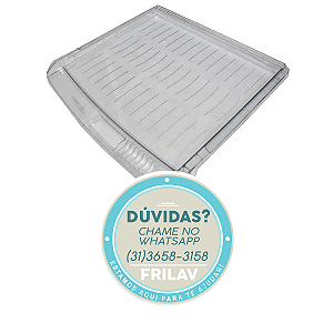 Tampa da Gaveta de Legumes Original Brastemp W10287527 / 326052631 - Para Refrigeradores BRD36, BRM33, BRM37 e Mais