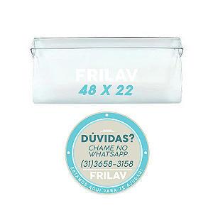 Frontal da Gaveta de Legumes Original Brastemp Consul W10287547 - Para Geladeiras BRD36, BRM33, CRD34 e Mais