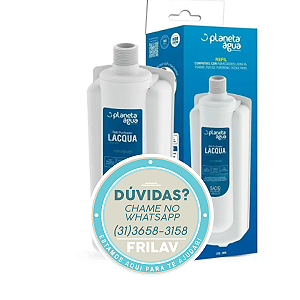 Refil Filtro de Água Original Planeta Água PLA1008A - Compatível com Latina Lacquá, Purimix, PA335, PA355