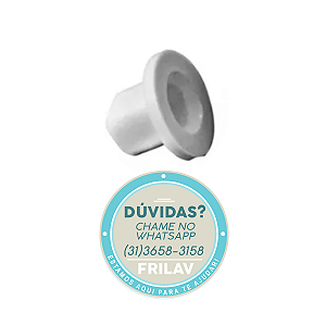 Bucha da Dobradiça da Porta Original Brastemp Consul - Medida 3,5mm - Código 151646000 - Reparo para Folga e Rangido