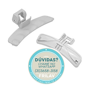 Puxador da Porta (Alça) para Lava e Seca Samsung - Cor Cinza Claro -  DC64-01524A