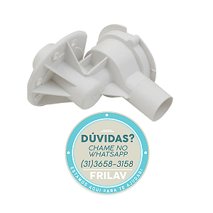Carcaça (Corpo) da Eletrobomba de Drenagem Original W10299172 - Suporte para Lavadoras Brastemp e Consul