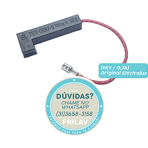 Fusível Térmico de Alta Tensão (5KV / 0,7A) Original Electrolux 64502571 / 41025204 - Para Micro-ondas MEF28, MEF30