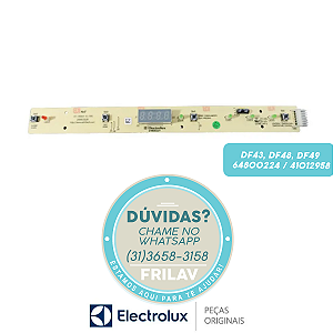 Placa Eletrônica de Interface Original Electrolux 64800224 / 41012958 - Painel de Comando para Geladeiras DF43, DF48, DF49