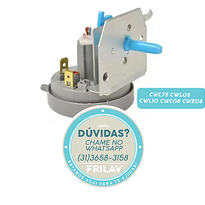 Pressostato de 4 Níveis Original Consul 326028183 / W10619463 - Para Lavadoras CWL75, CWL08, CWL10, CWC08