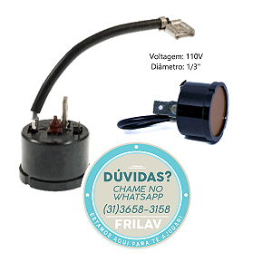 Protetor Térmico Redondo 1/3 HP 127V (110V) - Código D7131 - Segurança para Compressores
