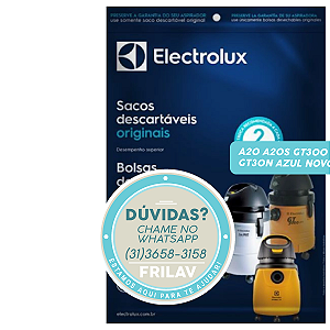 Saco Coletor de Pó Descartável Original Electrolux A20810501 / 41044027 - Para Aspiradores A20, A20S, GT300 e GT30N