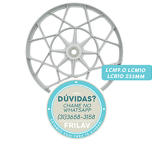 Polia do Agitador (Intermediária) Original Colormaq 140003218 - 233mm - Para Lavadoras LCM9.0, LCM10, LCB10