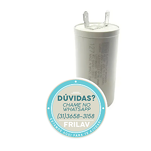 Capacitor de Partida 42,5 µF (250 VAC) Original Electrolux - Código 64500493 / 41016021 - Terminal Estreito