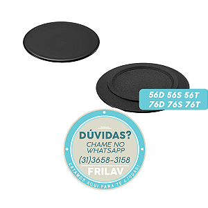 Capa Queimador (Espalhador) Original Electrolux 62645863 / 41017016 - Diâmetro 66mm - Para Fogões 56D, 76D e Diversos Modelos