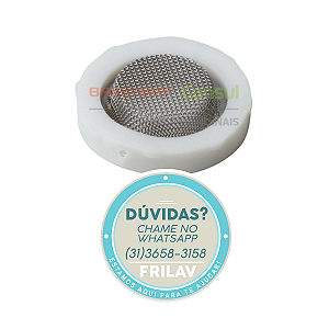 Arruela de Vedação com Filtro (Tela) para Mangueira de Entrada - Código 326001547 / 02464 - Original para Lava Roupas