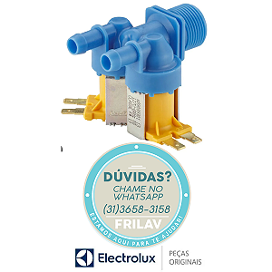 Válvula de Entrada de Água Dupla 127V Original Electrolux - Para Lavadoras LTD09, LTD11, LTD13 e LTD15