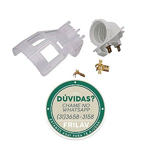 Soquete de Lâmpada para Geladeira Brastemp Side by Side Original - W10369195