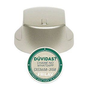 Manípulo de Controle para Fogão Brastemp Gourmand Prata Original - W10225664