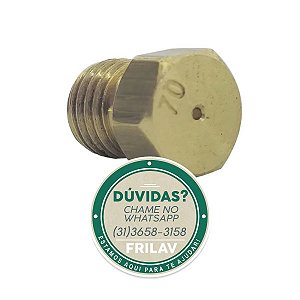 Injetor de Gás 0,70 para Cooktop Brastemp e Consul Semirrápido Original - 326064376