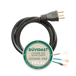 Cabo de Entrada Tripolar para Fogão Brastemp 16A Original - W10667095