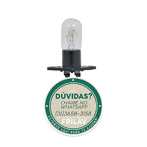 Lâmpada para Micro-ondas 20W 230V com Suporte Electrolux MEV41 Original - 64500390