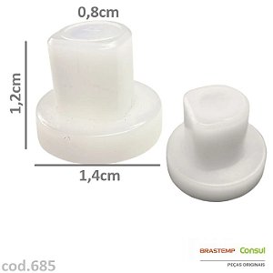 Bucha da Dobradiça de Porta Original Brastemp e Consul 3,5mm – 151646000