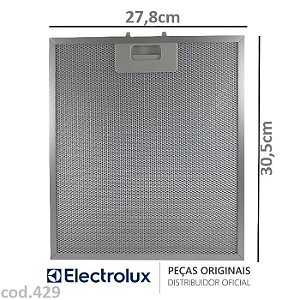 Filtro de Alumínio Original para Depurador Electrolux DE60 – A07685601