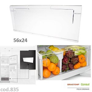 Frontal da Gaveta de Legumes Original Brastemp Inverse – W10331995