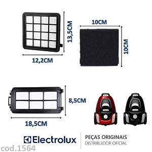 Kit de Filtros Aero Performer / Cyclonic / Easybox Original Electrolux – A18833901