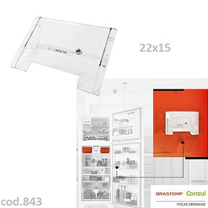 Tampa do Compartimento de Frios Original Brastemp – W10347206