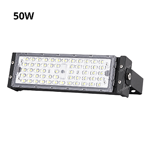 Refletor LED 50W Fator 100% IP67 Modular Branco Frio