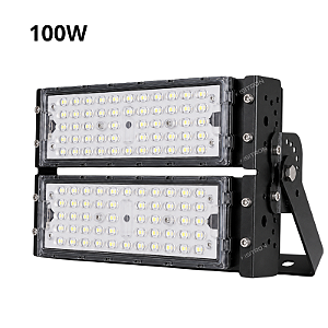 Refletor LED 100W Fator 100% IP67 Modular Branco Frio