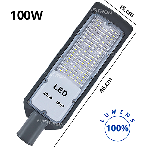 Luminária 100W Fator 100% Led SMD IP67 Base Redonda uso geral