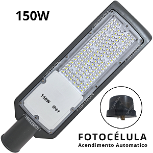 Luminária 150W Com Relé Fotocélula IP67 Base Redonda Led SMD uso geral