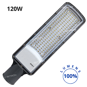 Luminária 120W Fator 100% Led SMD IP67 Base Redonda 140LM/W uso geral
