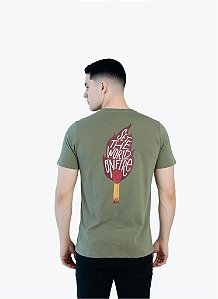Camiseta básica Green com Silk